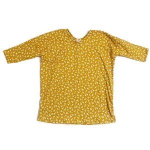 Rose & Belle Mustard Floral Boxy Dress Size 3T